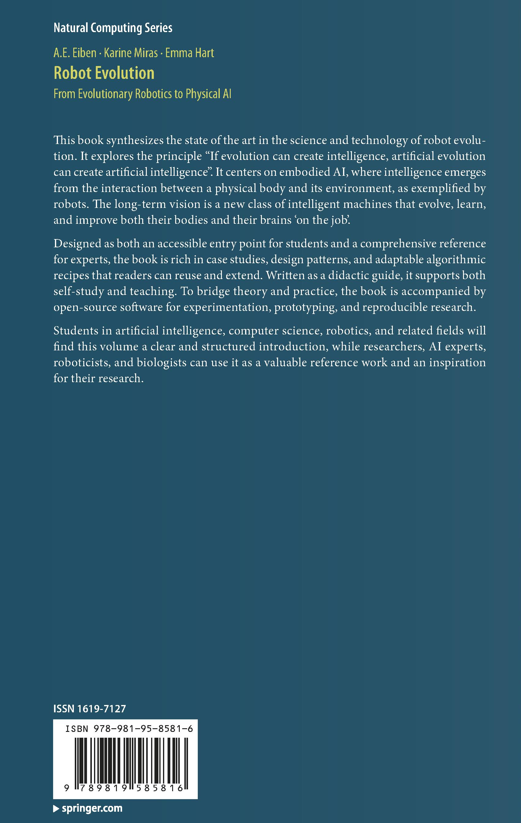 Robot Evolution — back cover